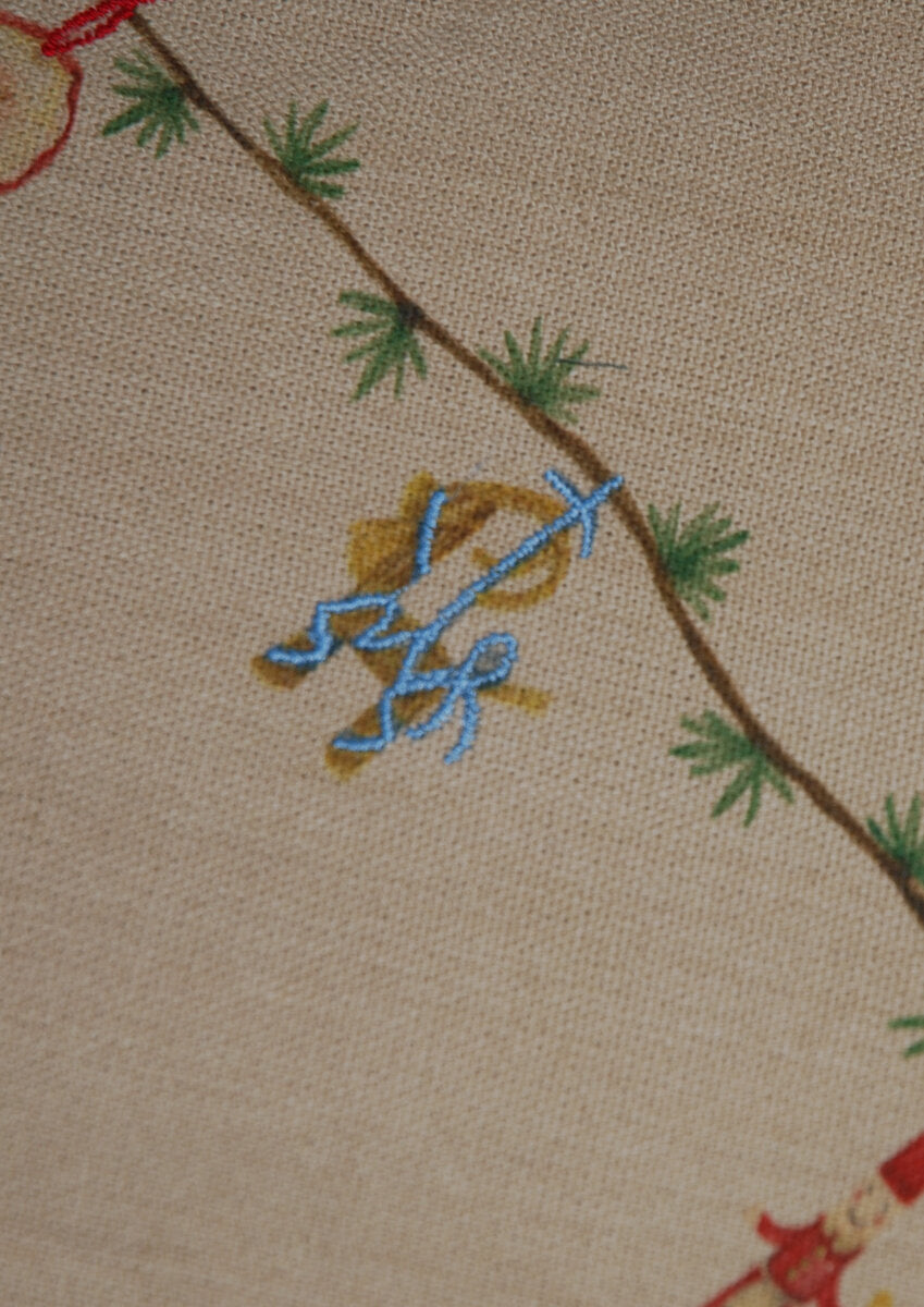 Hammershøi Christmas Juletræstæppe, sand - Ø130 cm.